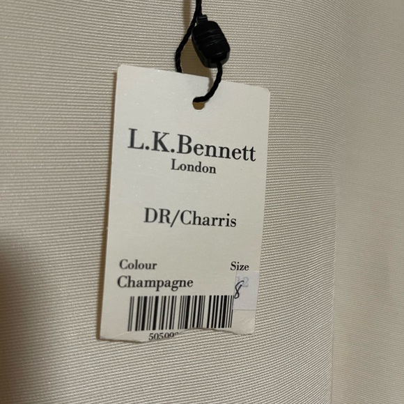 L.K Bennett women’s size 6 cotton silk DR Charris lace dress - Picture 3 of 8